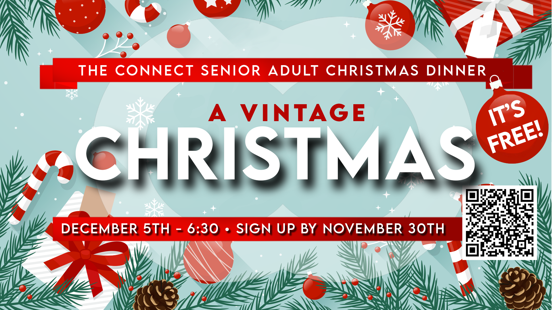 Senior Adult Christmas Dinner 2025 - A Vintage Christmas