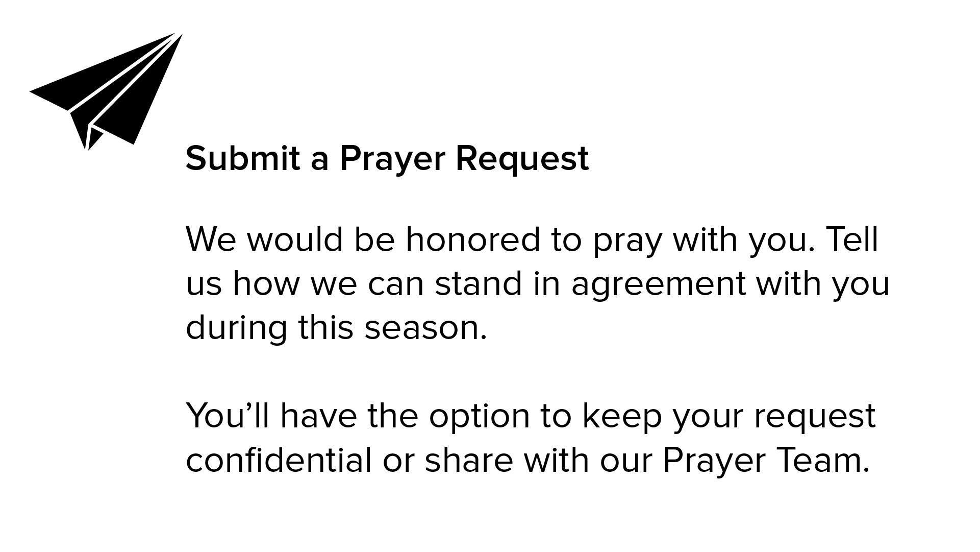 21 Days of Prayer - Prayer Request 21 Days of Prayer - Prayer Request